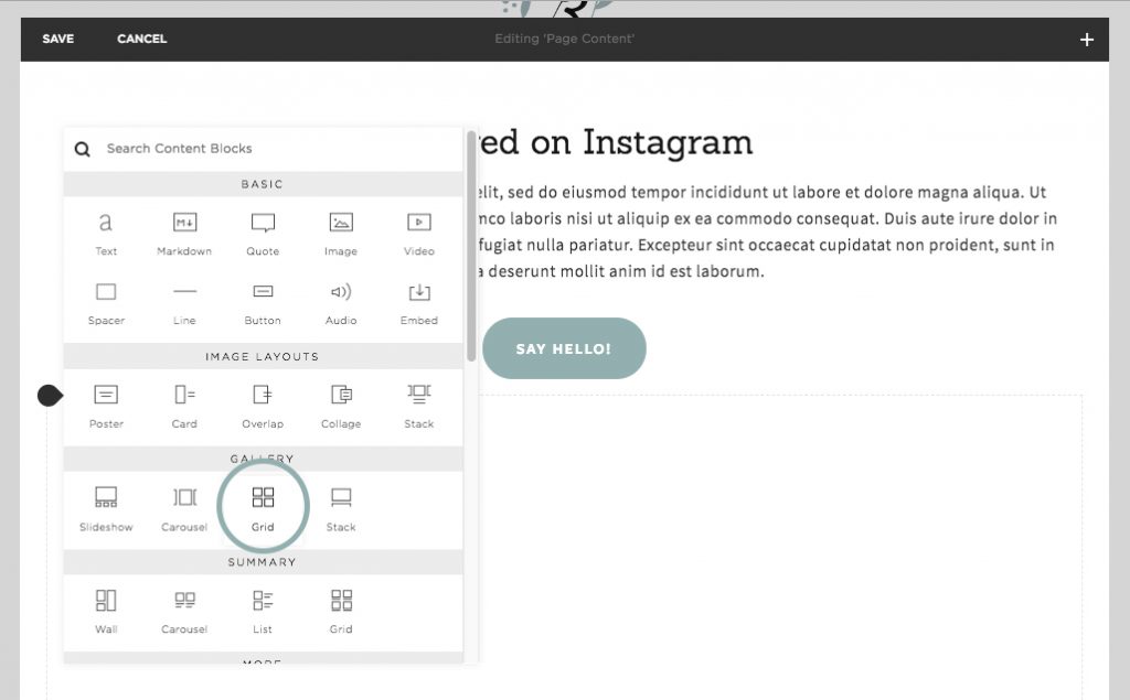 How to create an Instagram Landing Page in Squarespace. Ava And The Bee Virtual Assistant