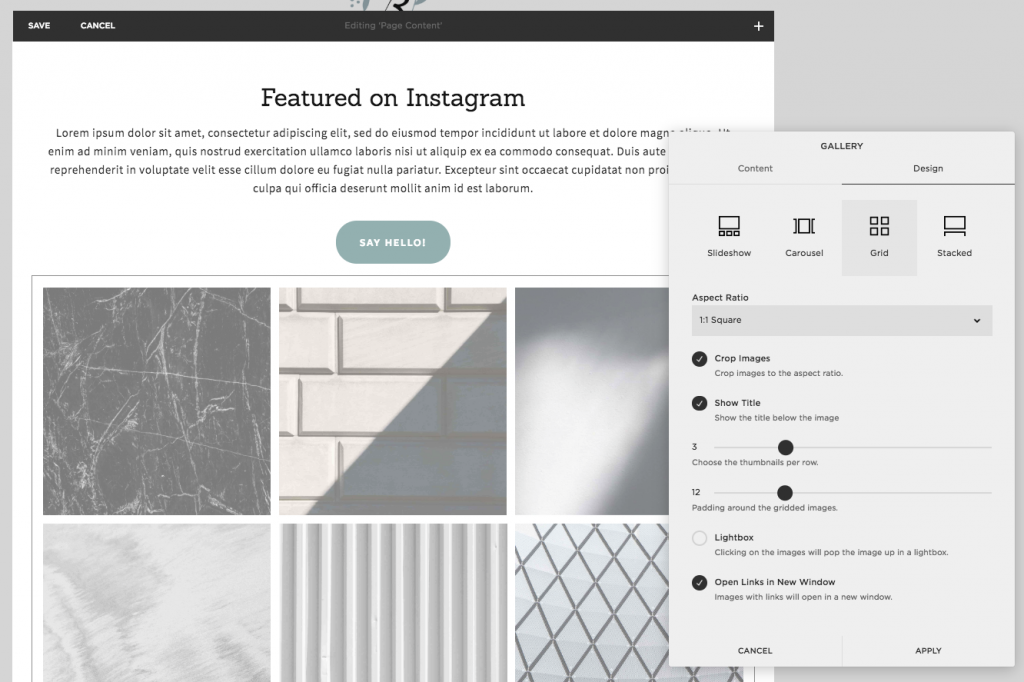 How to create an Instagram Landing Page in Squarespace. Ava And The Bee Virtual Assistant