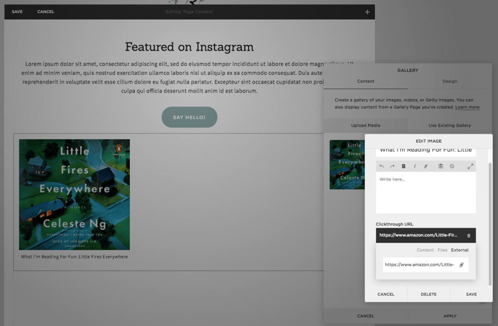 How to create an Instagram Landing Page in Squarespace. Ava And The Bee Virtual Assistant