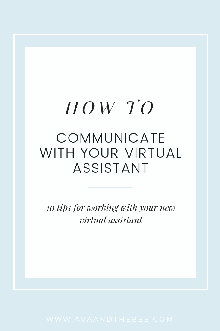 How To Communicate With Your Virtual Assistant Ava and the Bee