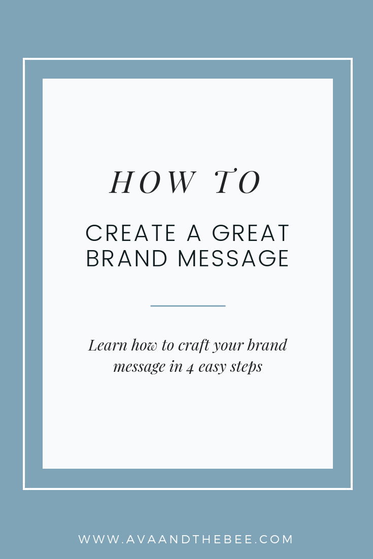Creating A Brand Message – Ava and the Bee