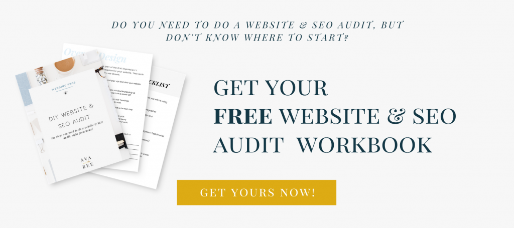 DIY Website and SEO Audit for Wedding Professionals