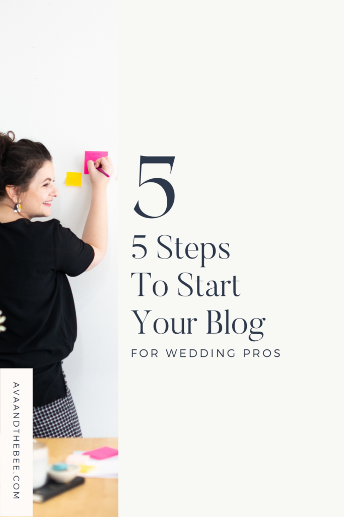5 Steps To Start Your Blog As A Wedding Professional 